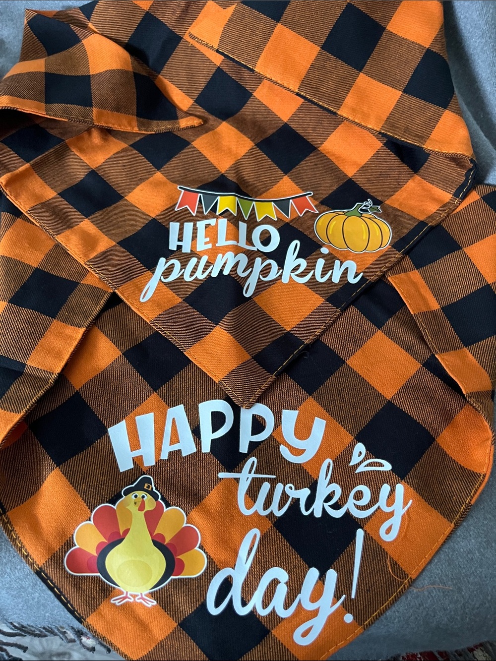 Dog Fall Print Bandana-Set of 2-NIP